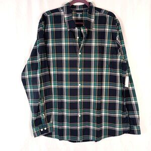 Amazon Essentials Men's Green Plaid Button-Down Shirt – Size XXL – NWT